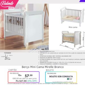 Berço mini cama Mirelle